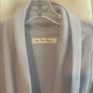 We The Free Women's Light Gray Cowl Neck Sweater